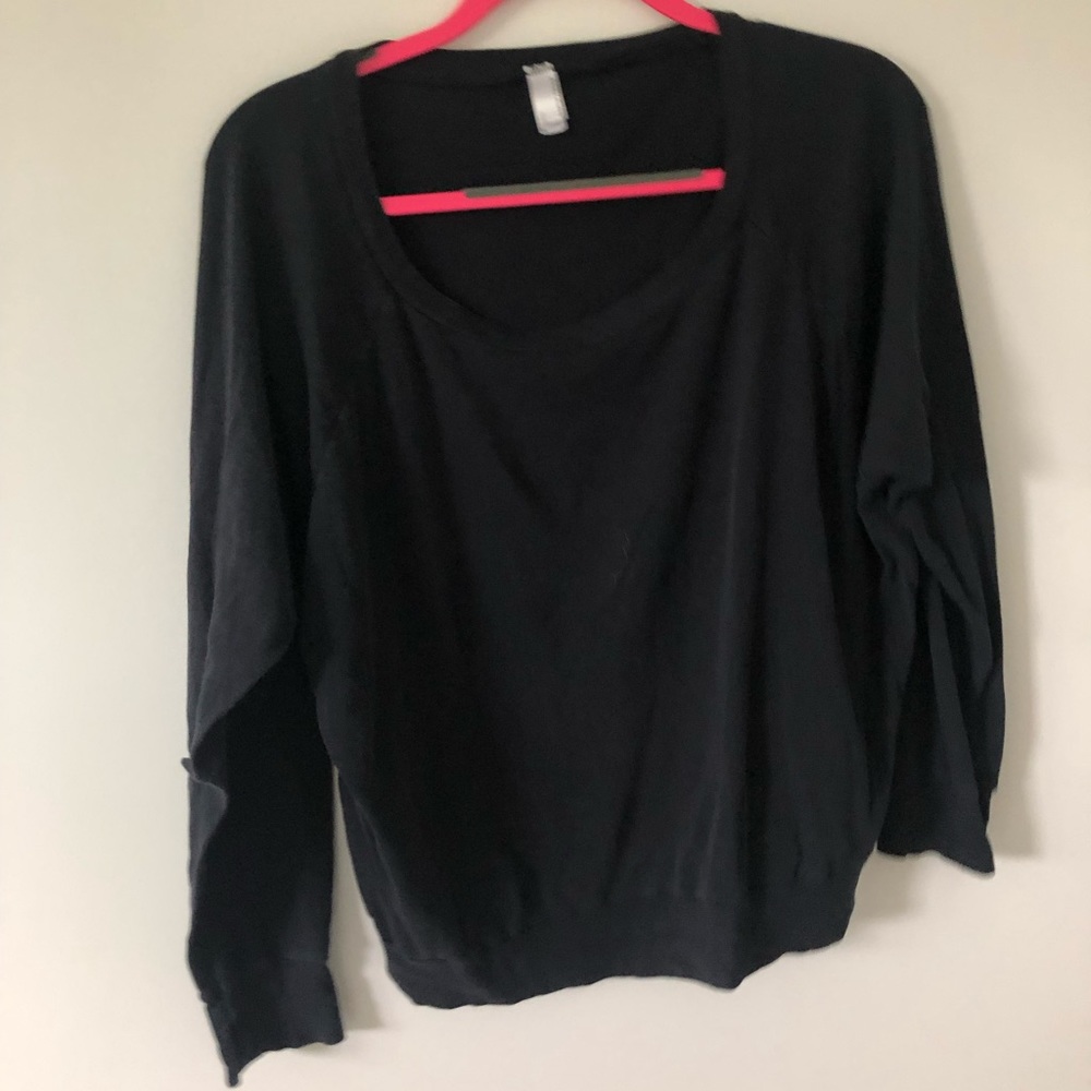 Black American Apparel sweatshirt shirt